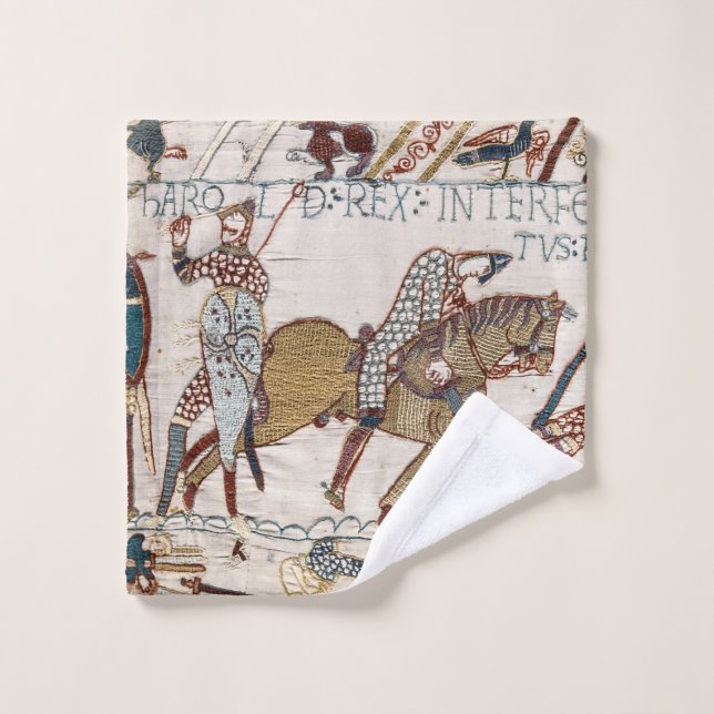 Death of King Harold (Bayeux Tapestry) Wash Cloth (Wash Cloth)