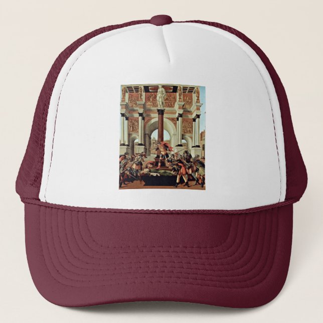Death Of Lucretia By Botticelli Sandro Trucker Hat (Front)