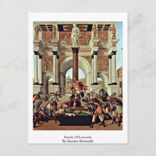 Death Of Lucretia By Sandro Botticelli Postcard