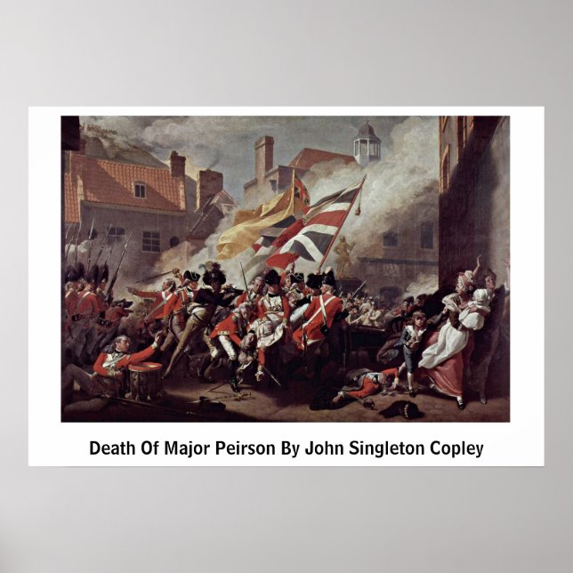 Death Of Major Peirson By John Singleton Copley Poster (Front)