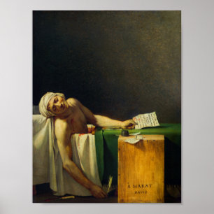 Death of Marat by Jacques-Louis David Poster