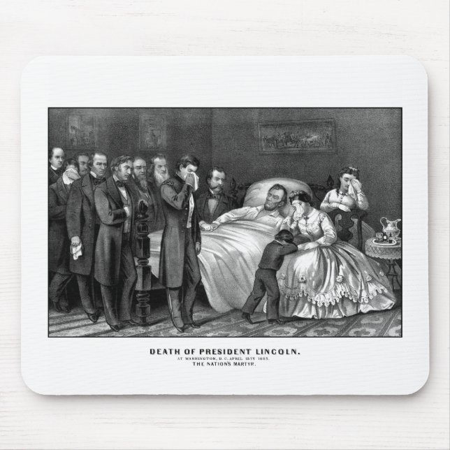 Death Of President Lincoln Mouse Mat (Front)