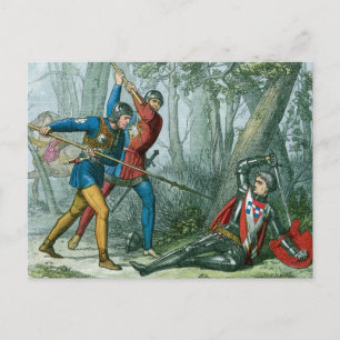 Death of Richard Neville, Warwick The Kingmaker Postcard