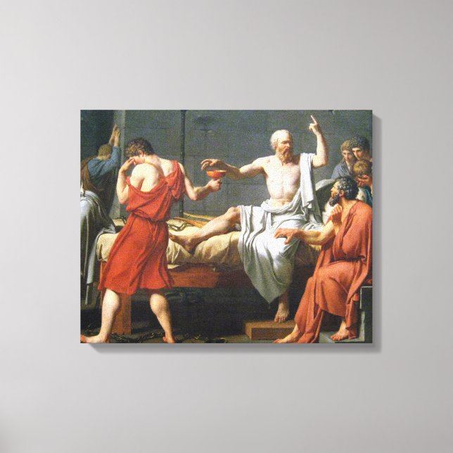 Death of Socrates by J.L. David - On Canvas ~ Print (Front)