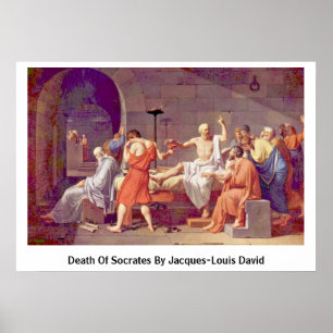 Death Of Socrates By Jacques-Louis David Poster