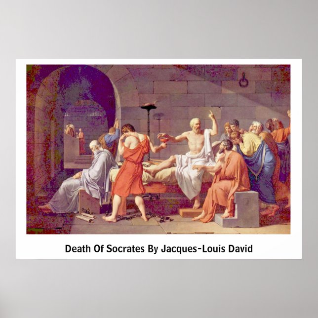 Death Of Socrates By Jacques-Louis David Poster (Front)