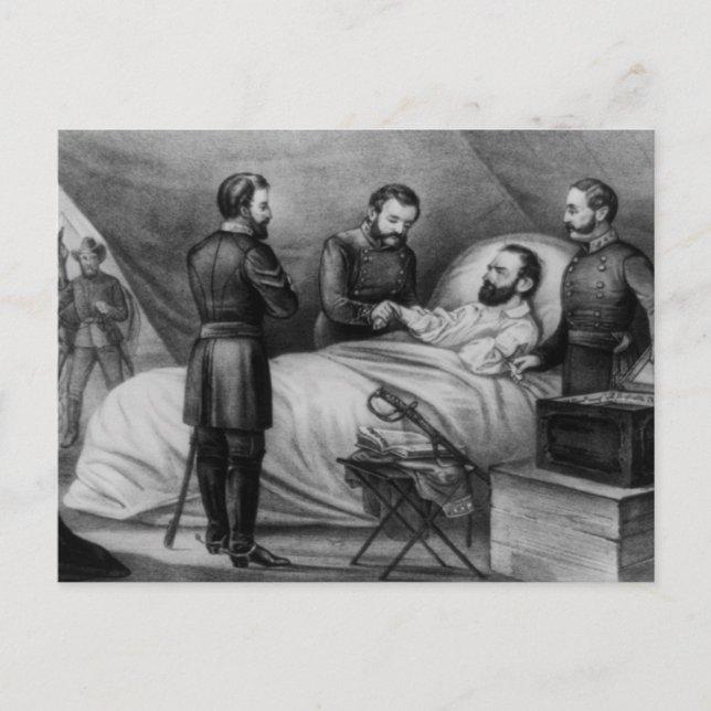 Death of Stonewall Jackson Postcard (Front)