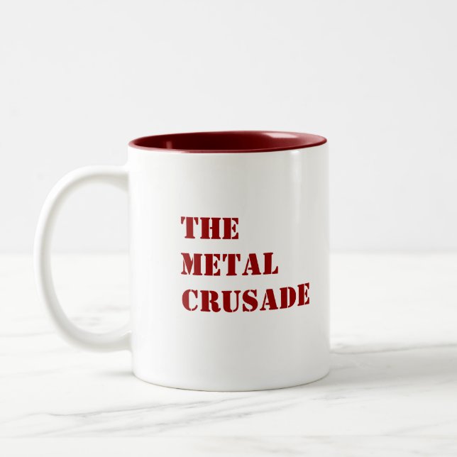 DEATH official logo  & Metal Crusade mug (Left)