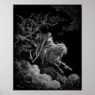 Death on the Pale Horse Gustave Dore Poster