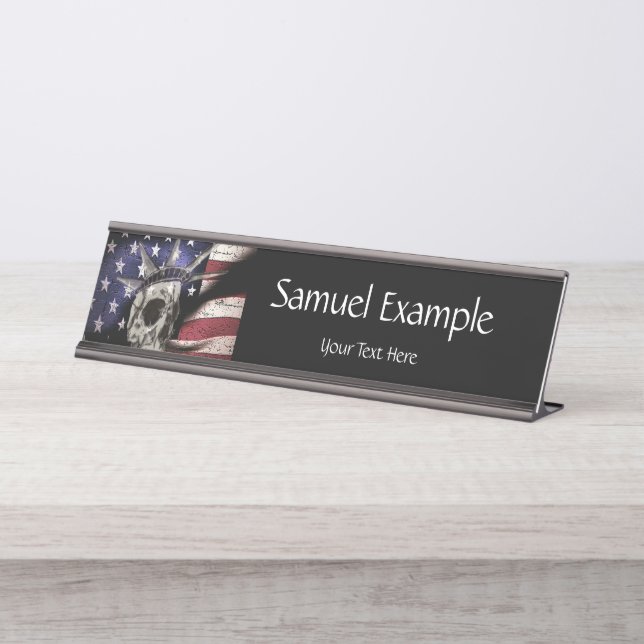 Death or Liberty Desk Name Plate (Front)