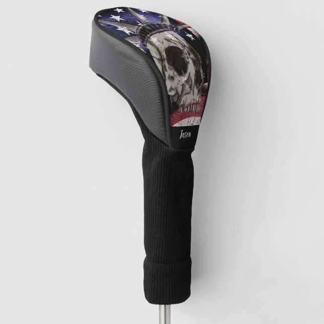 Death Or Liberty Golf Head Cover (Angled)