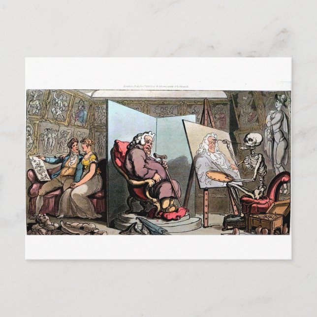 Death Paints a Portrait postcard (Front)
