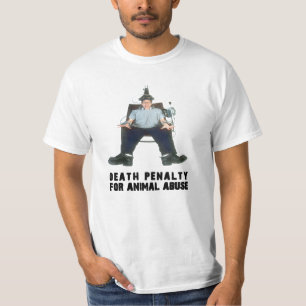 DEATH PENALTY FOR ANIMAL ABUSE ELEC CHAIR T-Shirt