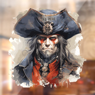 Death Pirate Window Cling