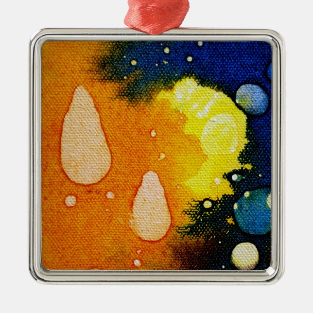 Death Polychromoptic by Michael Moffa Metal Tree Decoration (Front)