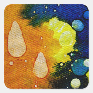 Death Polychromoptic by Michael Moffa Square Sticker