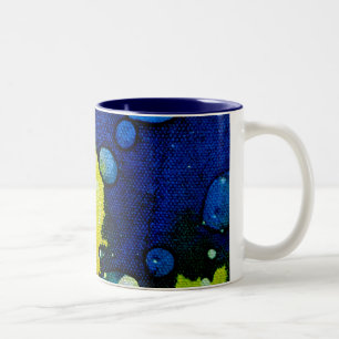 Death Polychromoptic by Michael Moffa Two-Tone Coffee Mug