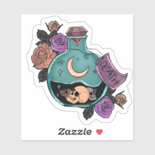 Death Potion Witchy Vinyl Sticker