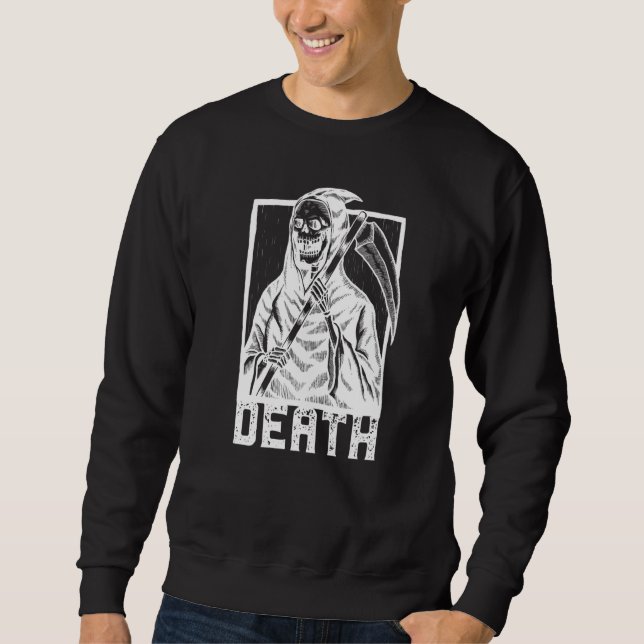 Death Reaper Scythe Man Satan Sweatshirt (Front)