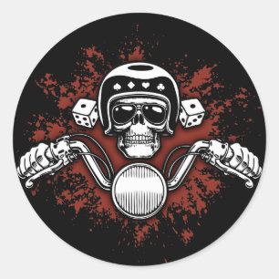 Death Rider - Dice Classic Round Sticker
