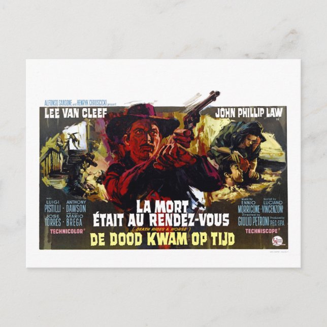 DEATH RIDES A HORSE POSTCARD (Front)