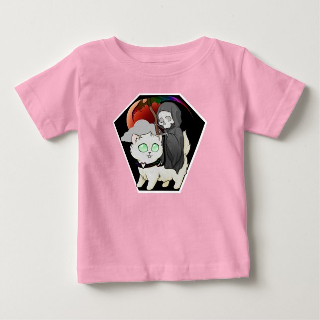 Death Rides Baby T-Shirt (Front)