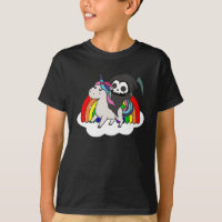 Death Riding Unicorn Funny Unicorns Rainbow