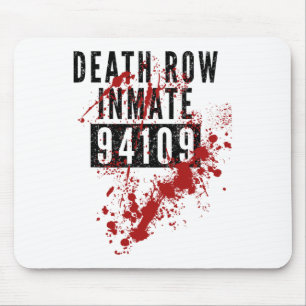 Death Row Inmate 94109 Bloody Costume For Hallowee Mouse Mat