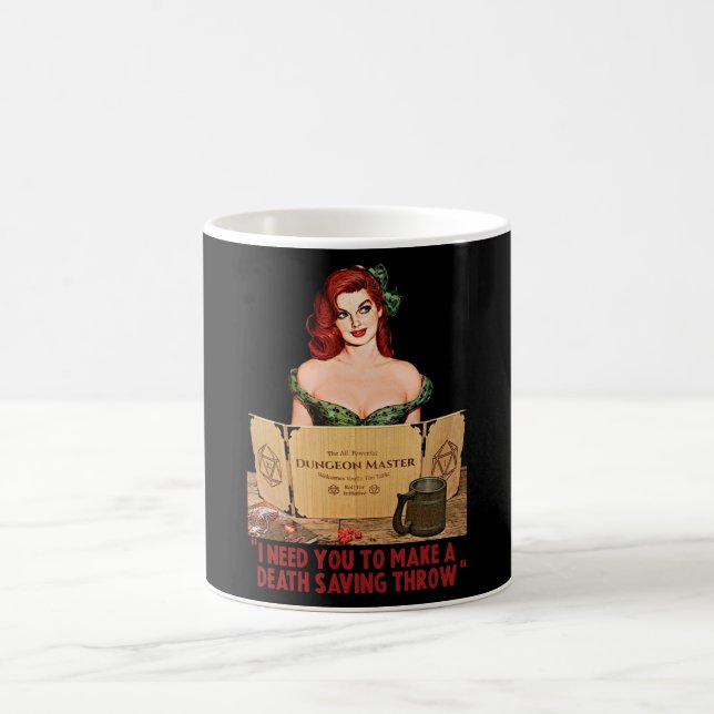 Death Saving Throw Coffee Mug (Center)