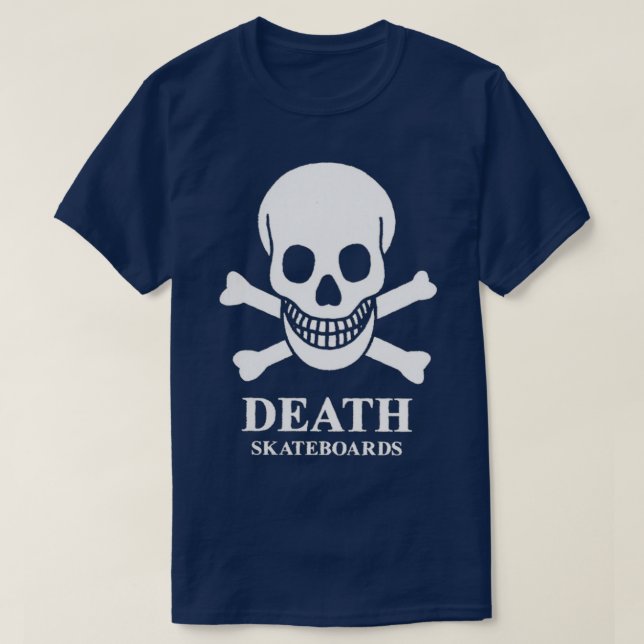 Death skateboards retro skateboard design T-Shirt (Design Front)