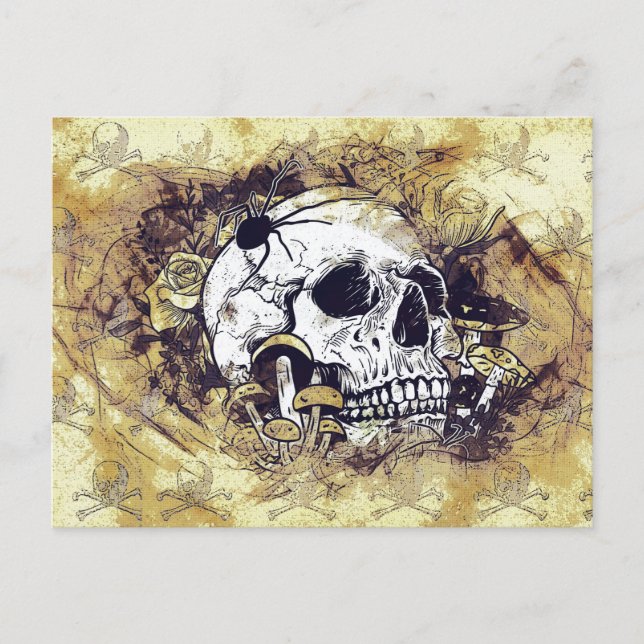 death skull postcard (Front)