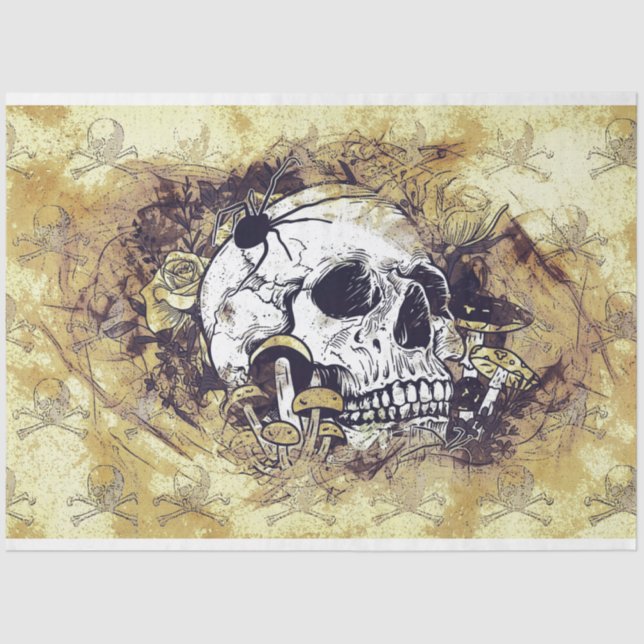 death skull tissue paper  (Front)