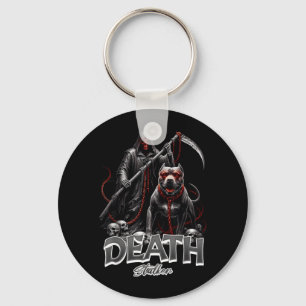 Death Stalker Grim Reaper Dog Halloween Key Ring