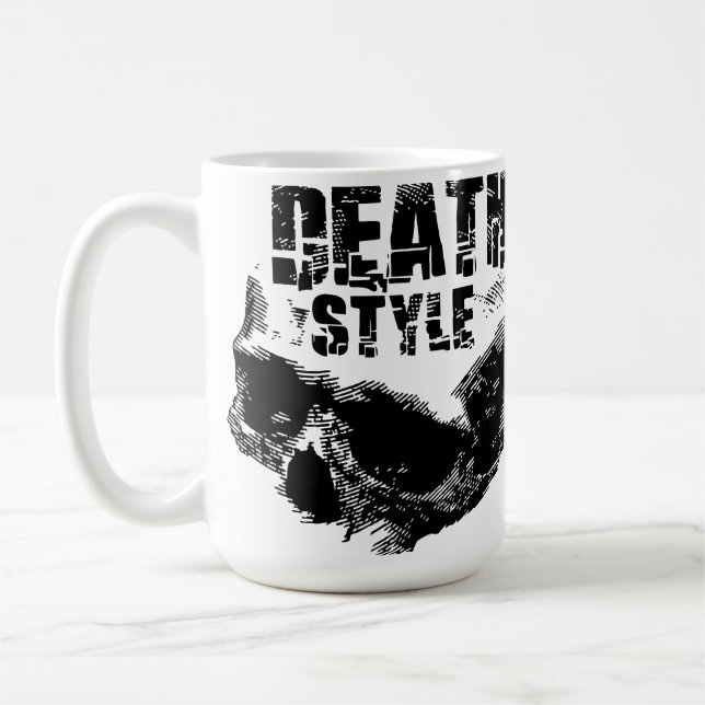 Death Style Skull Design Coffee Mug (Left)