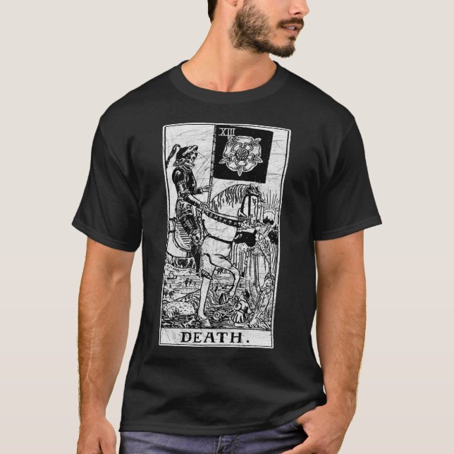 Death Tarot Card - Major Arcana - fortune telling  T-Shirt (Front)