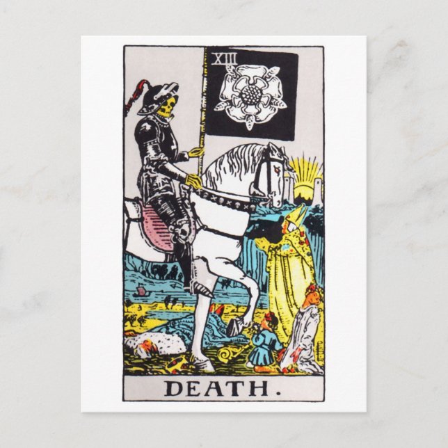 death tarot postcard (Front)