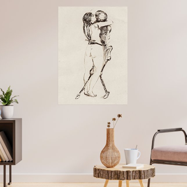 Death & The Woman: Munch's Haunting Elegance Poster (Living Room 3)