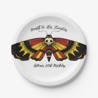 Death to 20s Birthday Moth and Skull Design