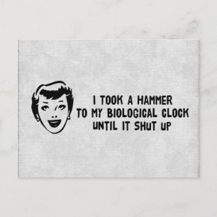 Death To Biological Clocks Postcard