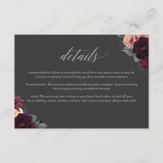 Death to My 20s 30th Birthday Details Insert Card