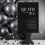 Death to my 20s 30th Birthday  Invitation<br><div class="desc">Your death to your twenties 30th birthday invitation. RIP. Your 20s, they were gone too soon. So sad. It’s time to mourn them the way they should be with a big, dark, moody party. Go ahead and invite year thirty to attend. Notice how it doesn’t look sad at all. You...</div>