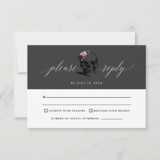 Death to My 20s 30th Birthday RSVP Reply Card