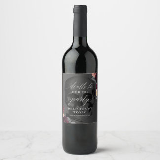Death to My 20s 30th Birthday Wine Bottle Label