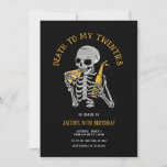 Death to My 20s Invitation<br><div class="desc">Celebrate the end of your 20s with this Death to 20s birthday invitation featuring a skeleton eating a pizza and drinking a beer. Personalise and customise this invitation to make it your own.  Additional party supplies and decorations are available at Metro-Event.com and Metro-Events on Zazzle.</div>