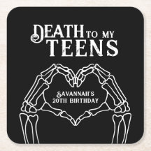 Death To My Teens Trendy Gothic 20th Birthday
