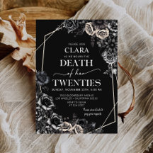 Death To My Twenties Floral 30th Birthday