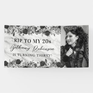 Death To My Twenties Photo Birthday Banner