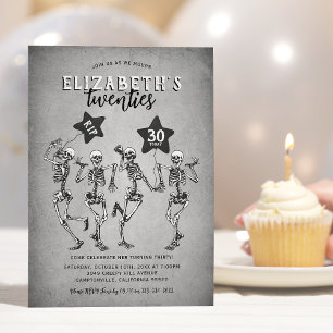 Death To My Youth 30th Birthday Party Invitation