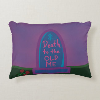 Death to the Old Me Throw Pillow