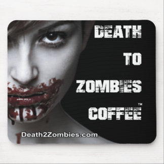 Death to Zombies Coffee Mouse Mat